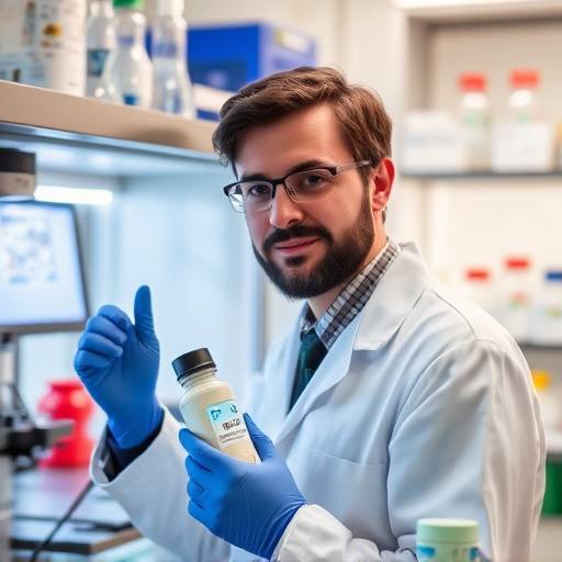 Un ricercatore in un laboratorio di biotecnologie a Torino.