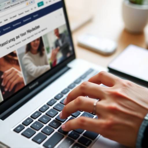 Un utente che naviga un sito web con la tastiera